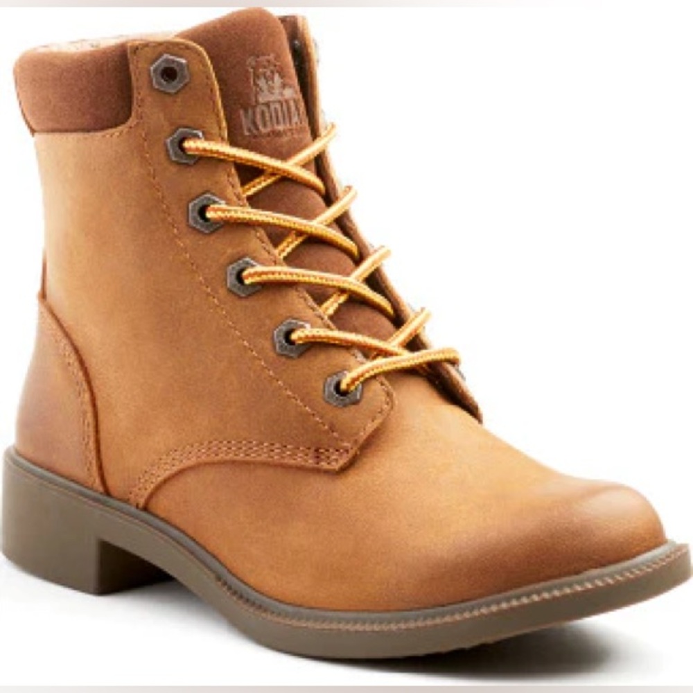 Kodiak Size 7 Original Rider Boots Lace Up Brown